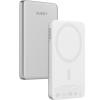 AUKEY MagFusion Slim 5000mAh PB-MS07 SW Powerbank Qi2 Wireless,White