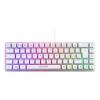 DELTACO TKL Gaming Keyboard membrane GAM-158-W RGB CH-Layout, White