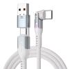 STATIK PowerPivot Pro Nylon Braided PUP-0455-6FT-CC-WHT USB-C to C, 2m,100W White