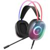 DELTACO GAMING Headset DH230 RGB GAM-186 Semi-transp.Headband,Earcups