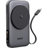 AUKEY MagFusion Reel 5000mAh PB-MS11 PB,Qi2 Wirel.Retract.Cable