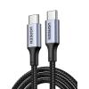 UGREEN Fast ChargingCable 100W Max 70427 5A,USB-C-USB-C,PD,Black 1m