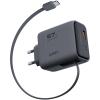 AUKEY Comet Reel Wallcharger 67W PA-C12 GaN,PD,Retrecta. USB-C Cable