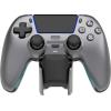 DELTACO Wireless Controller PS5 GAM-199-STEELGRAY with charging dock, Gray