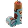 ROOST Mini Farbstifte in Dose Hund PCASE32 9.5x3.5x3.5cm