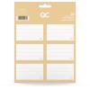 ROOST School Labels 505781 QC SPARKLE gold