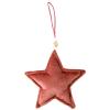 ROOST Weihnachtshänger Stern 880442 15x3x15cm Samt Pink