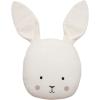 JABADABADO Kissen Hase N0146 weiss 25x45cm