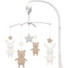 JABADABADO Musik Mobile Teddy/Hase N0145 braun/weiss