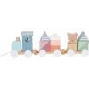 JABADABADO Zug mit Bausteinen Teddy C2521 35x7x11 cm