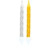 NEUTRAL Spiralkerzen 10 Stk. 551760 gold, silber 6.3cm