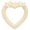 ALLC Beissring 9x10x2cm TRSHWH17 Heart creme