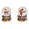 ROOST Schneekugel Schneemann 10030167 Poly, Glas, bunt 5x6x5cm