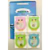 ROOST Taschenwärmer Eule 4 Set 512525.1. assortiert
