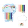 ROOST Schreibset Rainbow HSST-080 7 Stifte, Radiergummi