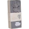 JABADABADO Geschenkset Buddy Elefant N0182 grey, Decke, Schnuller