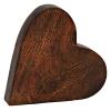 ROOST Herz aus Mangoholz 10036839 braun 19x18x4cm