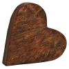 ROOST Herz aus Mangoholz 10036840 braun 23x22x4cm