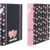 ANCOR Ringbuch A4 118223 B'LOG HEARTS, 4-rings, liniert