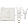 JABADABADO Geschenkset Hase in Decke S1021 weiss, 3-teilig