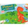 ROOST Malbuch Postkarten B19486 für Kinder 3 Stück assortiert