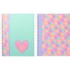 ANCOR Spiralbuch Hardcover A5 124217 B'Log Hearts, liniert 80BL