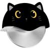 I-TOTAL Pizzaschneider 10cm XL2789 Black Cat