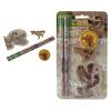 ROOST Schreibset Dinosaurier HSST-058 4-teilig, assortiert