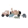 JABADABADO Tier Transporter W7294 Safari Jeep 32x11.5x12.5cm