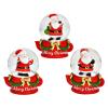 ROOST Schneekugel Nikolaus 4x6x5cm 10043986 aus Glas assortiert