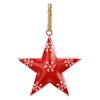 ROOST Weihnachtshänger Stern 11x1cm 10044112 Metall, rot