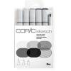 COPIC Marker Sketch 21075681 Set Sketching Greys, 6 Stück