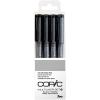 COPIC Multiliner 22075619 Set schwarz, 4 Stück