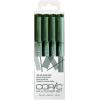 COPIC Multiliner 22075627 Olive Set, 4 Stück ass.