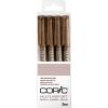 COPIC Multiliner 22075628 Brown Set, 4 Stück ass.