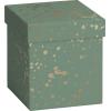 STEWO Geschenkbox Sprenkel 2551579296 dunkelgrün 11x11x12cm