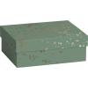 STEWO Geschenkbox Sprenkel 2551579297 dunkelgrün 12x16.5x6cm