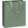 STEWO Geschenktasche Sprenkel 2543579247 dunkelgrün 18x8x21cm