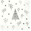STEWO Servietten Arlette 33x33cm 2572524775 silber, FSC Mix 20 Stück