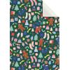 STEWO Geschenkpapier Marioka 2512523747 dunkelgrün 50x70cm