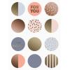 STEWO Sticker Patterns 2582515599 4 Blatt à 12 Stickers