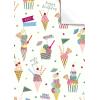 STEWO Geschenkpapier Gelato 2512520360 weiss 50x70cm