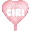 PARTYDECO Folienballon 45cm FB21P-081J It's a girl rosa