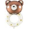 PARTYDECO Folienballon 67cm FB191 Teddybär Rassel