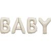 PARTYDECO Folienballon 35cm FB277T-013 Baby beige