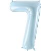 PARTYDECO Folienballon Ziffer 7 72cm FB230P7001J hellblau