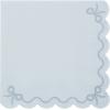 PARTYDECO Servietten Rüsche 33x33cm SP33-87-093 hellblau 12 Stück