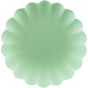 PARTYDECO Teller Rüsche 22cm TPL1-109 hellgrün 4 Stück