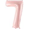 PARTYDECO Folienballon Ziffer 7 72cm FB230P7081J rosa