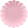 PARTYDECO Teller Rüsche 22cm TPL1-081 rosa 4 Stück
